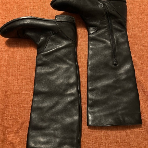 Stuart Weitzmen Black Leather Knee-High Boots size 9 M - Picture 13 of 15